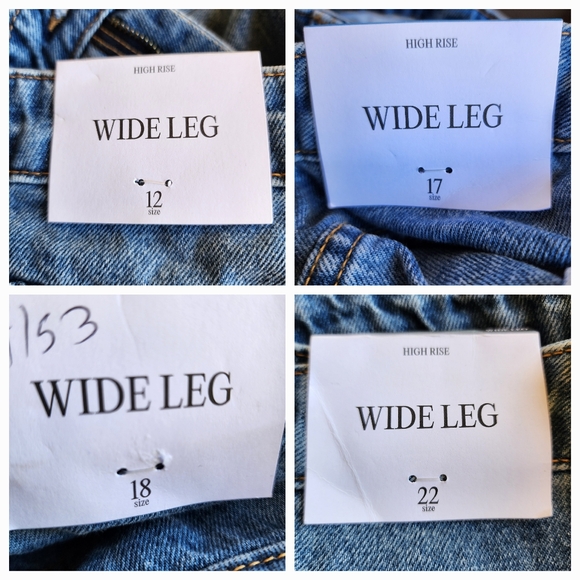 Jenee Naylor High-Rise Distressed Wide Leg Jeans NWT Future Collective - Picture 13 of 16